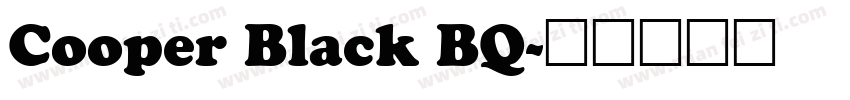 Cooper Black BQ字体转换